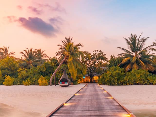 Lux South Ari Toll maldivas passarela